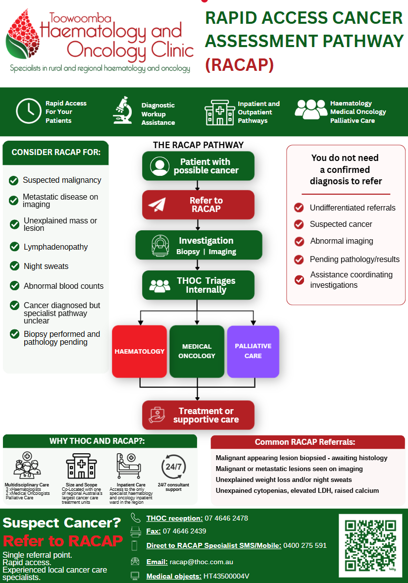 Rapid Access Cancer Assessment Pathway (RACAP) - Toowoomba Haematology ...